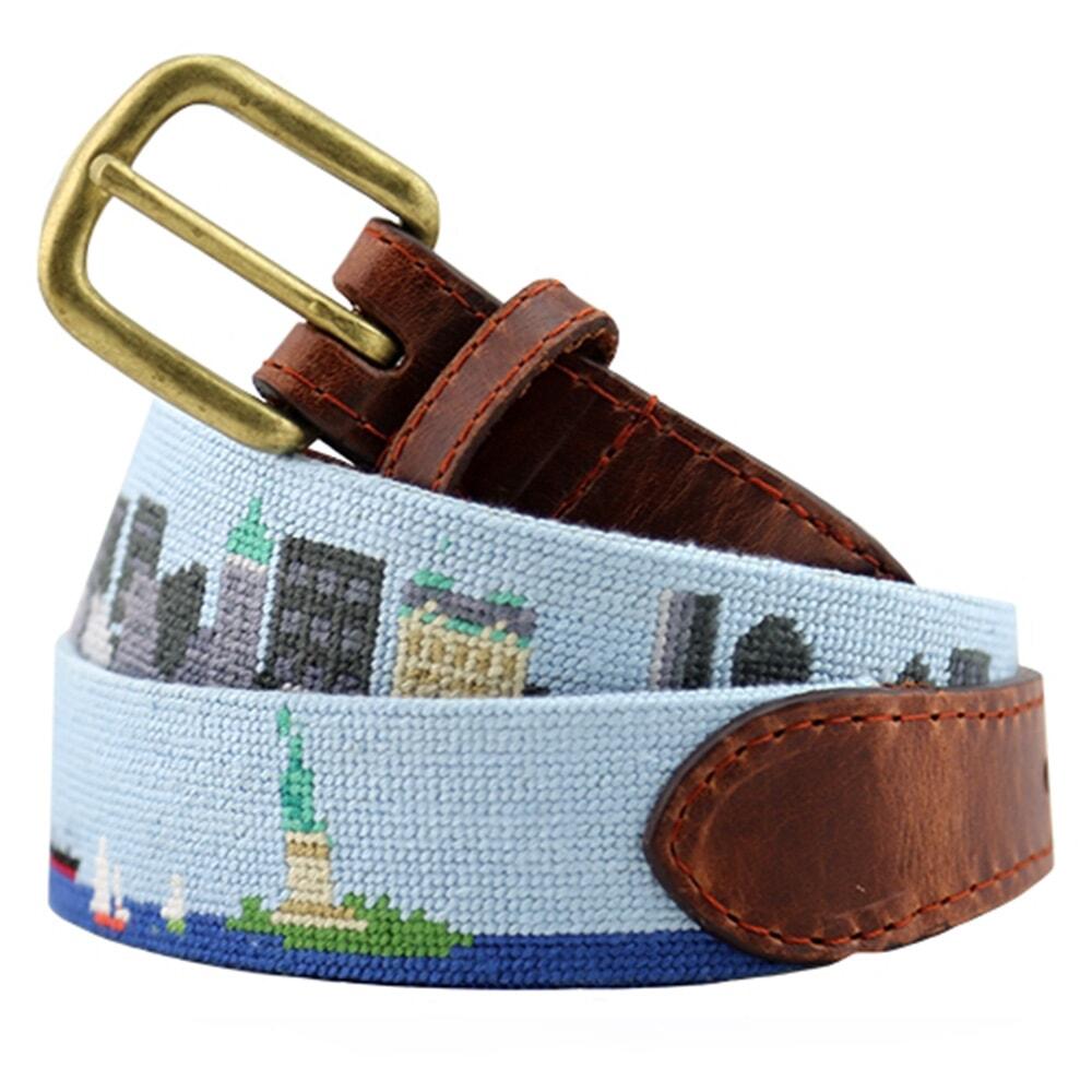 New York Skyline Needlepoint Belt